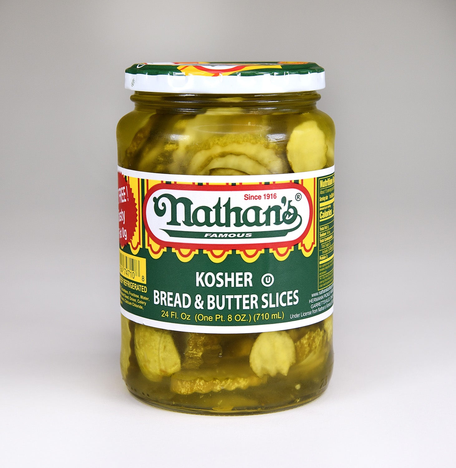 Kosher Bread And Butter Slices Hermann’s Pickles